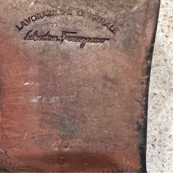 Salvatore Ferragamo Men's Lace Up Shoe in Black Size 10 - Picture 5 of 10